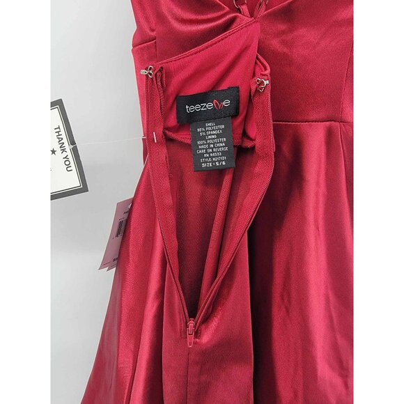 Teeze Me Size Dress Party Pink Size Juniors 5/6 New - Picture 5 of 9